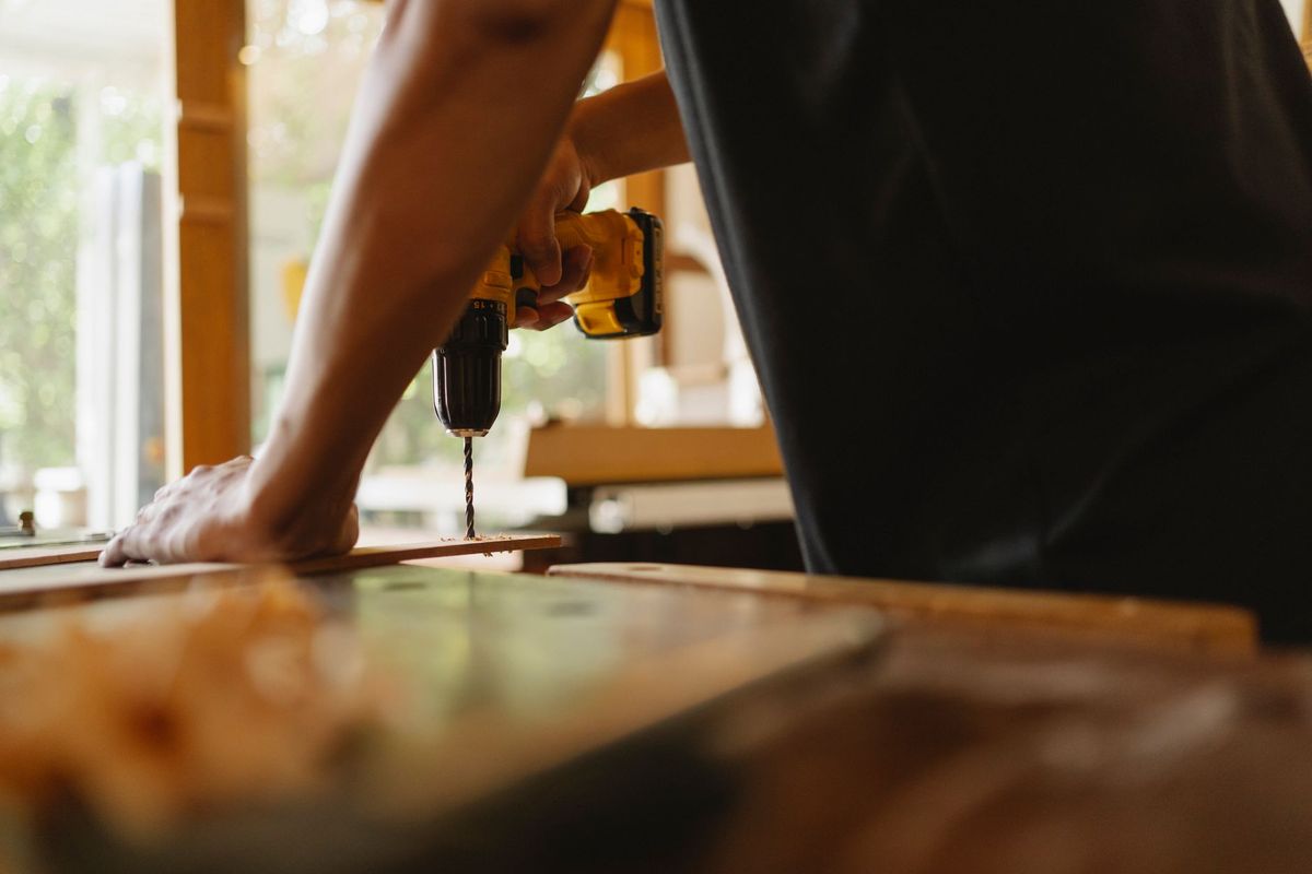 Handyman performing residential repair work in Ball Ground Georgia